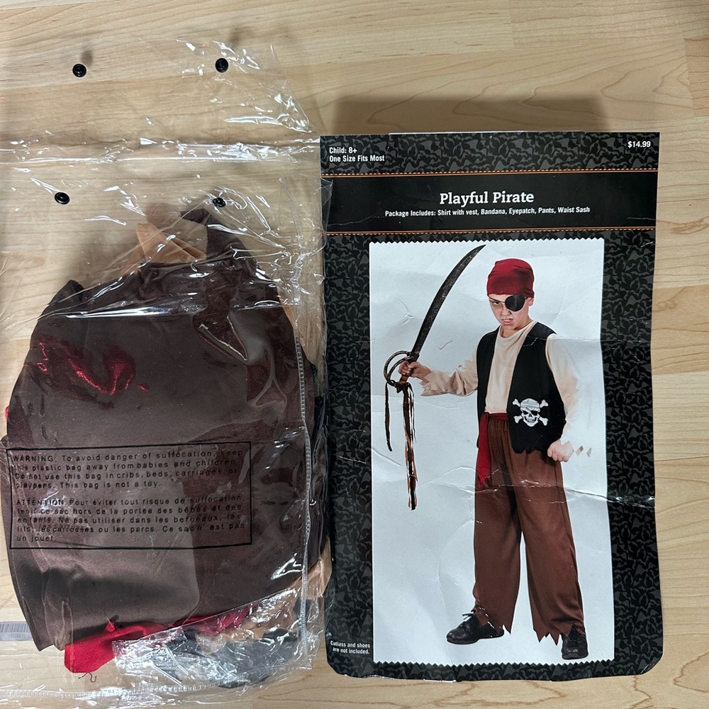 Kids Pirate Costume with Accessories